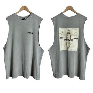 Vintage Teva Sleeveless Tank Size XL Vitruvian Man Print
